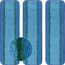 3 Pack Deep Clean Pads Replacement for Bona Family of Mops, Washable & Reusable 