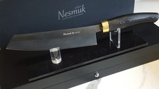 Nesmuk Janus Kochmesser 180mm  Zwinge Silber mit 999er Vergoldet + Gratis 3Teile