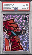 2023 PANINI ABSOLUTE KABOOM! HOR #12 BRYCE YOUNG PSA 10