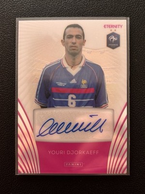 2025-26 Panini Eternity Youri Djorkaeff 20/25 Magenta Auto Equipe de France