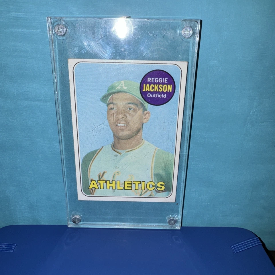 1969 Topps - Reggie Jackson #260 (RC) Alto grado. Sin pliegues con estuche rígido. Foto 2 de 4