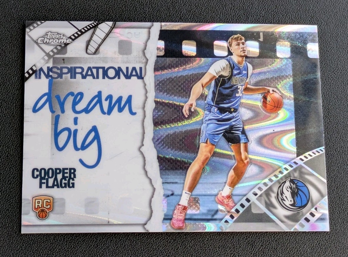 2025 Topps Chrome Cooper Flagg #IP-18 Rookie Inspirational Raywave Mavericks 