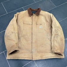 Vintage Carhartt Arctic Jacket C03 BRN Quilt Lined Union Made In USA Mens 3XL