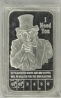 Uncle Sam Boosters & Ballots 1oz .999 Silver Art Bar ‼️Trump - Political‼️