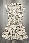 Kate Spade Leopard Dot Romper Banded Waist Front Pockets Women’s Size 0 — photo 1