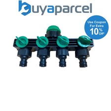 4 Way Garden Tap Connector Garden Watering For Hose Pipe Water Timer Hozelock