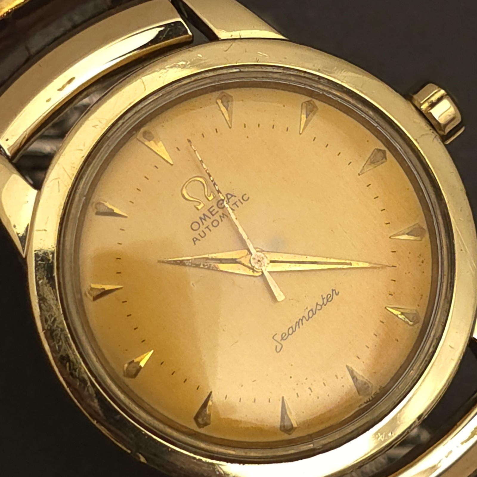 RP9: ROOTBEER OMEGA SEAMASTER 14k GOLD