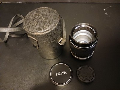 Hoya HMC Tele Auto f=135mm 1:2.8 Lens U Mount w/ Case And Caps 610436 Japan Made