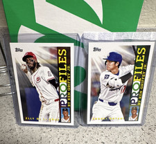 Topps 2024 Profiles by Ken Griffey Jr. Elly De La Cruz & Shohei Ohtani Card Lot