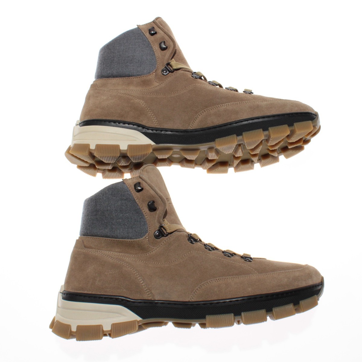 Di Bianco NWB Livigno Suede Hiking Boots Size 42.5 US 9.5 Fontanella Oslo Brown S7-456-CH-SoftG-  main image 4