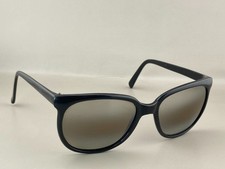 Vintage 1980s Nylon Sunglasses Japan Black Frame Brown Mirror Lens Used