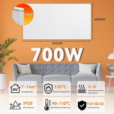 200-700W Infrarotheizung Wand Deckenheizung Elektroheizung Heizgerät Heizpaneel