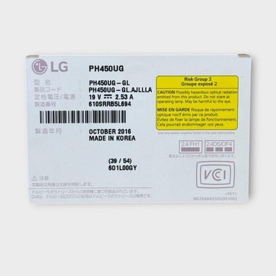 LG PH450UG Ultra Short Throw Projector Silver Minibeam UST