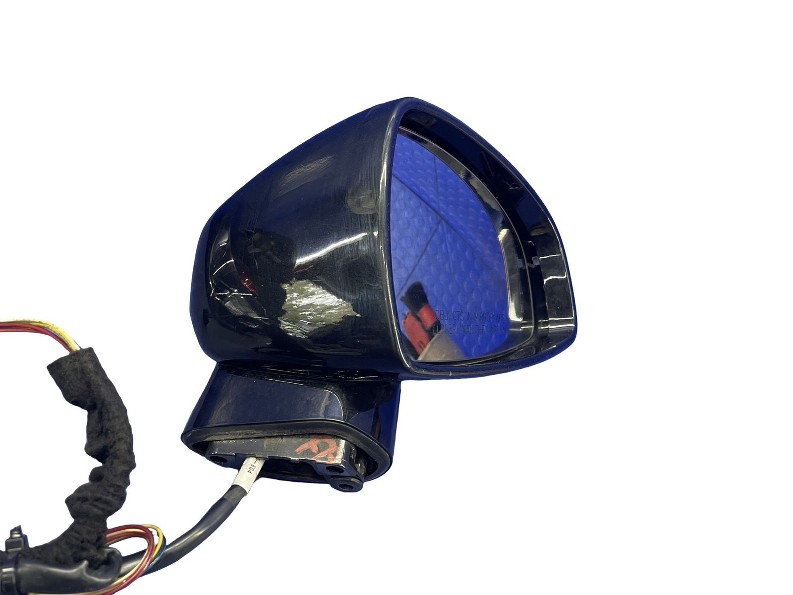 08-15 AUDI R8 FRONT RIGHT HEATED MAN. FOLD DOOR MIRROR ASSY PHANTOM BLACK PEARL