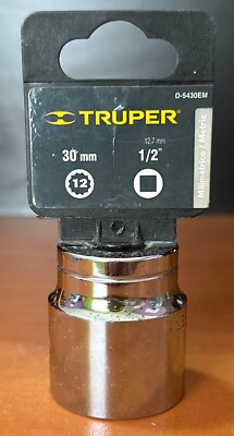 30 MM SOCKET, 12 POINTS, 1/2'' SQUARE TRUPER 13544