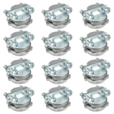 12 piezas conectores de cable tipo abrazadera de 1/2 pulgada tipo conector tipo abrazadera para metal