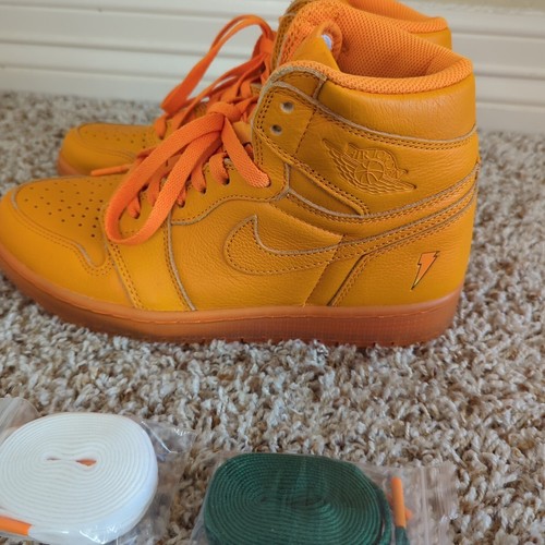 Size 7.5 Men Air Jordan 1 Retro OG G8RD High Orange Peel Gatorade DS NEW NO Tags - Picture 2 of 8