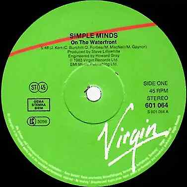 Simple Minds Waterfront Vinyl Single 12inch Virgin - Bild 1 von 1