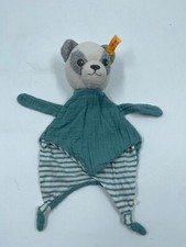 Steiff przytulanka Panda Paco niebieska w paski pluszak 242366