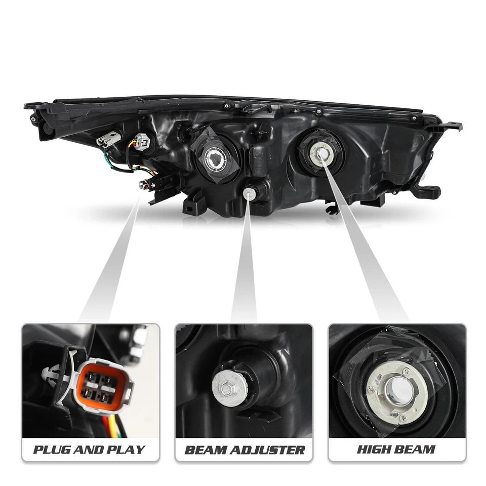 Conjunto de faros halógenos para Toyota Highlander 2014 2015 2016 par de faros Foto 4 de 4