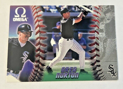 #ad 1998 Pacific Omega Silver MLB Trading Card #58 Greg Norton Chicago White Sox $0.99