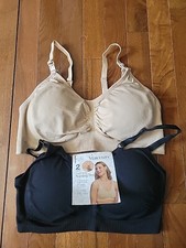 2 Xl Microfiber Cushion Seamless Nursing Bras Brand New