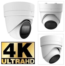 4K 8MP HD-IP Network Turret Camera 3.6MM Vandal Proof Waterproof IP67 POE