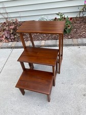Frontgate Wood Bed Steps/Stool