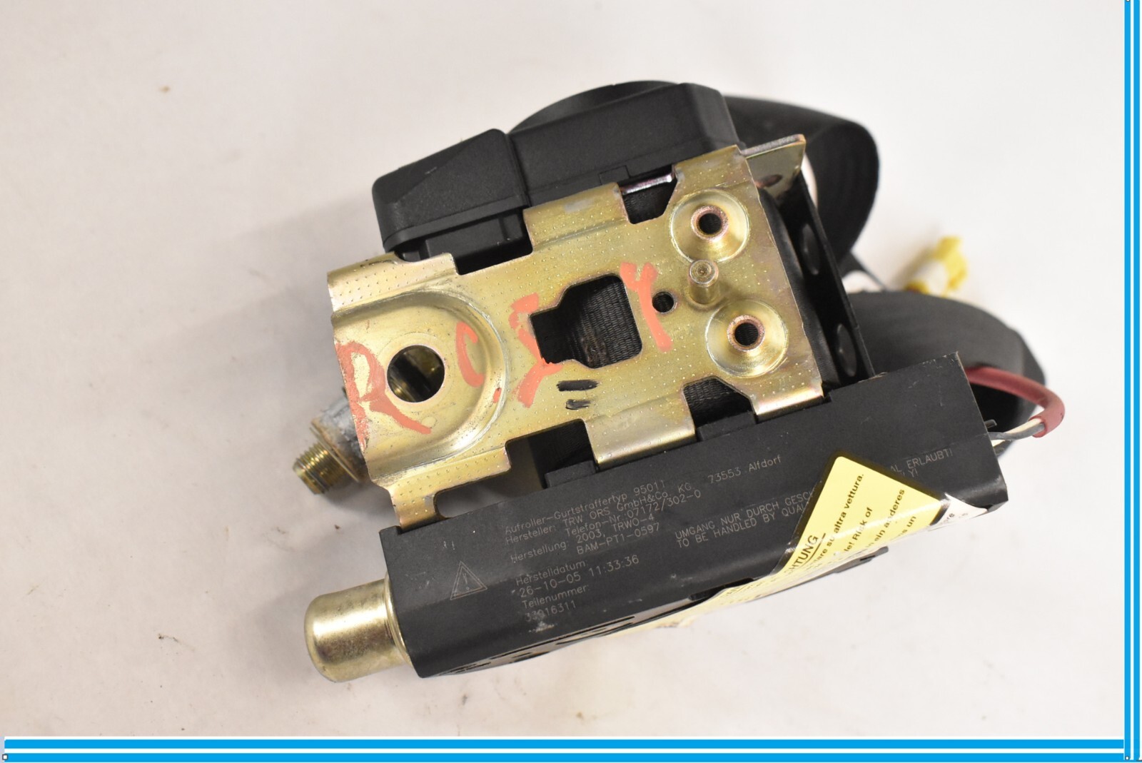 OEM Maserati M139 Quattroporte 05-08 Rear Left or Right Seatbelt Black 0403049