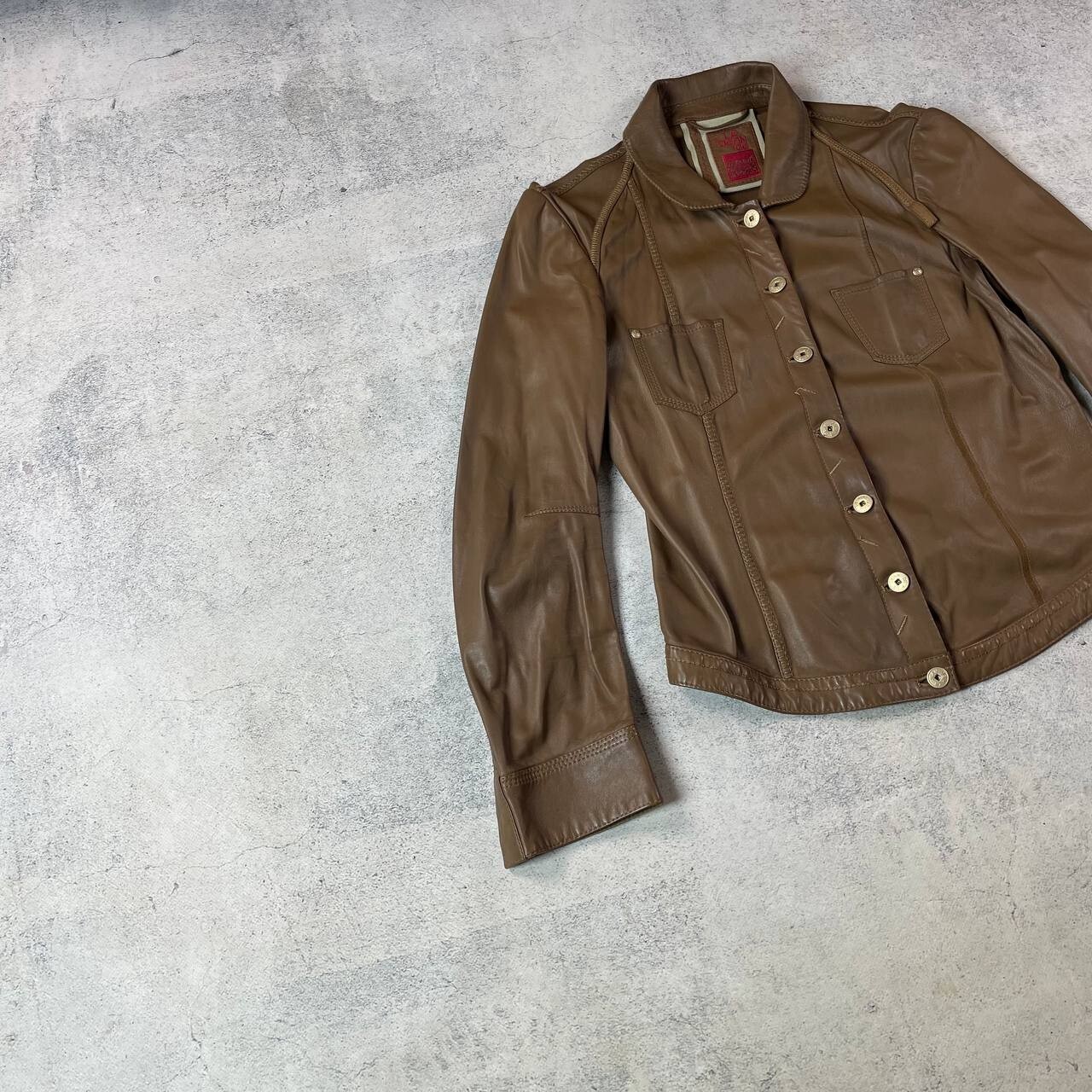 MARITHÉ FRANCOIS GIRBAUD PATCHWORK LEATHER JACKET - image 3