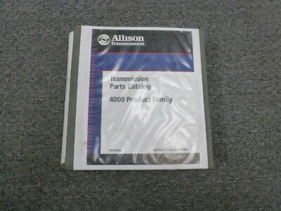 Allison 4700EVS 4700OFS 4700RDS 4700SP 4800EVS Transmission Parts Catalog Manual