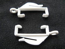 Decorail White Curtain Hooks Rail Track Glider Runners Loop Monorail Free Post
