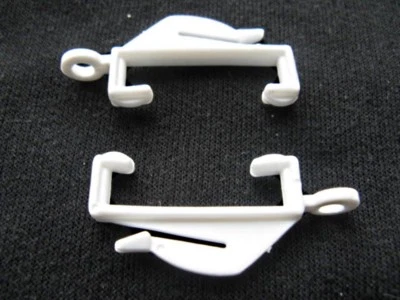 Decorail White Curtain Hooks Rail Track Glider Runners Loop Monorail Free Post - Image 1 of 2