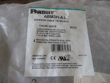 Qty 50 Panduit 1 1/2" Cable Tie Mounts, ABM3H-A-L