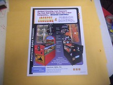 nos JACKPOT CROSSING MISSION CONTROL american alpha   ARCADE   GAME  FLYER