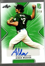 2021 Leaf Perfect Game Showcase Green #BAAW1 Aidan Weaver Auto /10