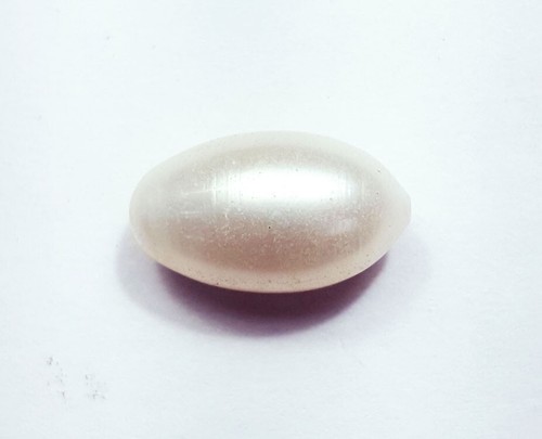100% Natural White Drop Pearl Loose Lustrous 9.25 Ct Certified Loose Gemstone - Picture 7 of 8