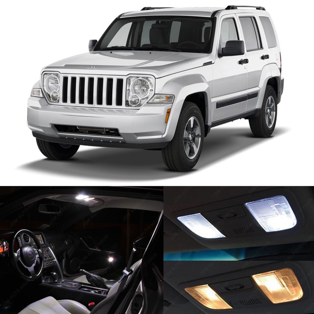 5x White LED Lights Interior Package Kit for 20082012 Jeep Liberty KK