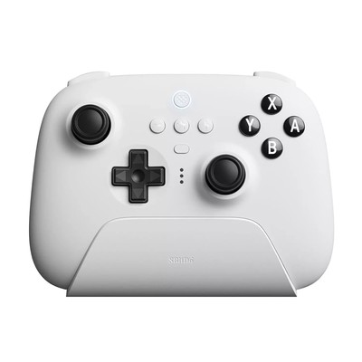 8BitDo Ultimate Bluetooth Controller for Nintendo Switch & Windows PCs (White)