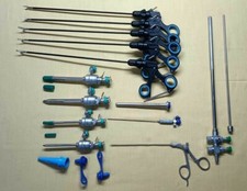 16pc Laparoscopic Surgery Set 5mm/10mm Endoscopy Reusable Surgical Instruments