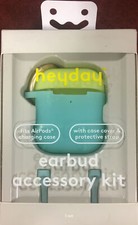 heyday Earbud Accessory Kit Case Cover  Strap Fits AirPods Charging Case Teal
