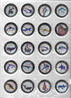 Vintage Prism ANIMALS POGS x40 Taiwan Marine Sea Creatures Sharks metallic