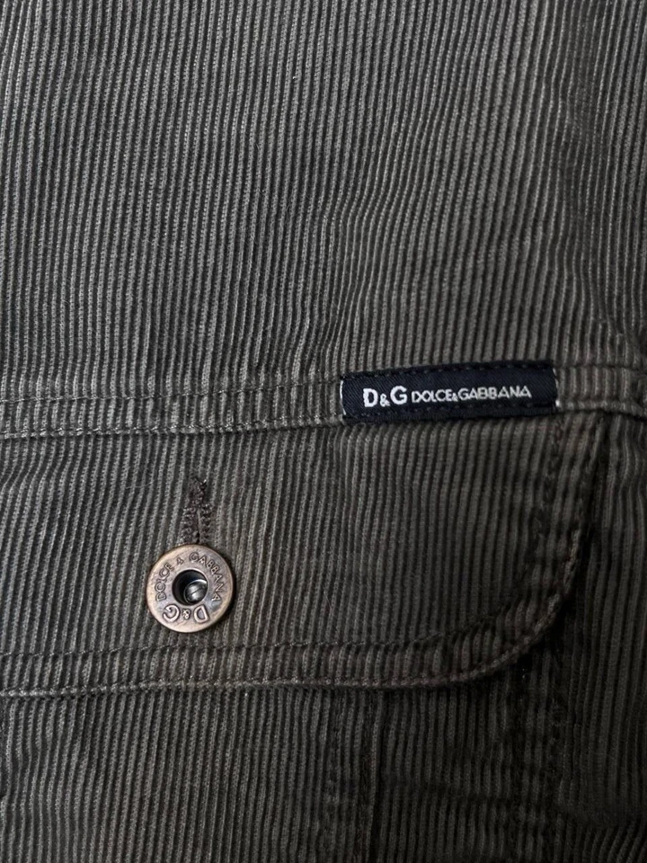 Dolce Gabbana Button Up Corduroy Women’s Jacket SIZE L Vintage Rare 2000’s Y2K - Image 3 of 4