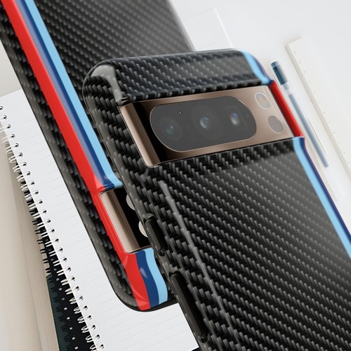 Tough Case For iPhone, Samsung Galaxy, Google Pixel, Graphite Blue Red Stripe - Picture 117 of 217