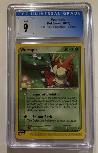Wurmple graded CGC 9 for sale on eBay