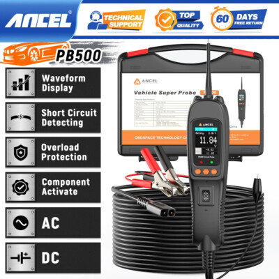 ANCEL PB500 Automotive Probe Car Circuit Analyzer 12V-24V Injector Tester
