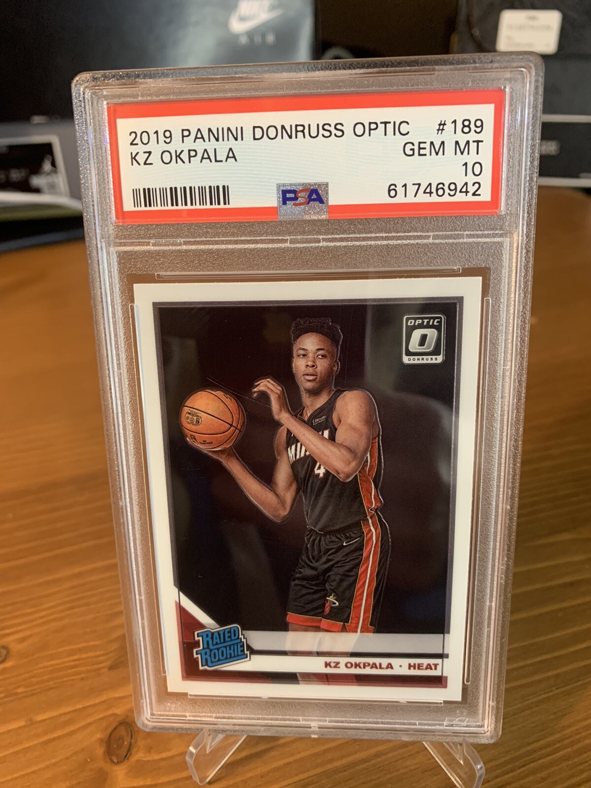 2019 Panini Donruss Optic Kz Okpala Rated Rookie Rc #189 PSA 10 💎 Miami Heat