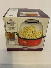 Nostalgia SP300RETRORED 24-Cup Retro Series Stirring Popcorn Maker. NEW IN BOX.