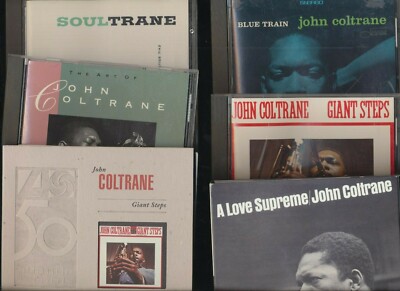 John Coltrane Lot Of 6 Jazz CDs A Love Supreme Blue Train Soultrane Giant Steps