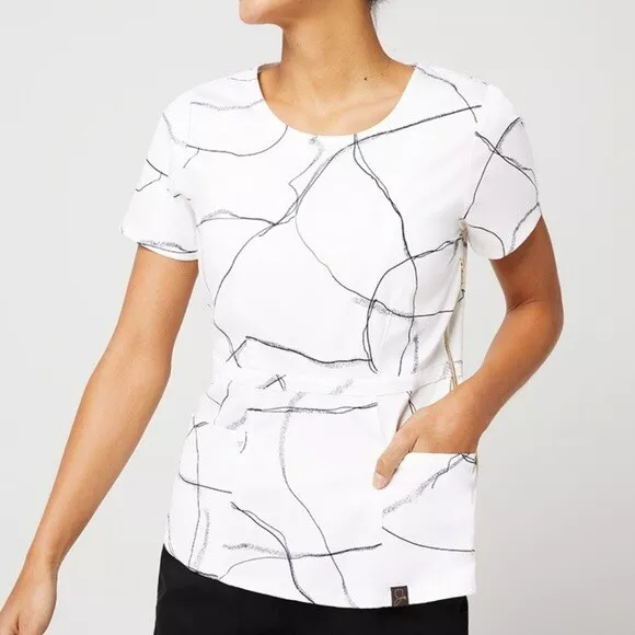 Peplum hotsell scrub top